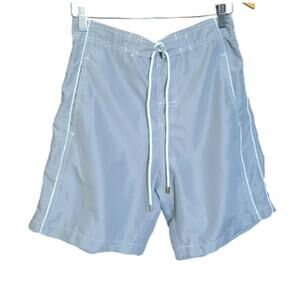 InGear Mens Gray Drawcord Board Swim Trunks Size Medium Like New